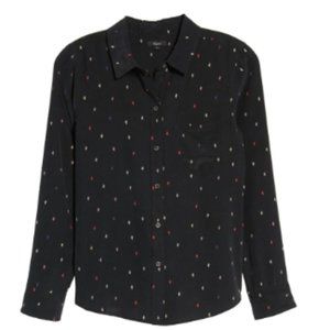 100% Silk Kate Cactus Print Blouse - RAILS